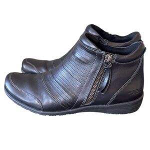 Taos Habit Black Leather Ankle Boot Black Size 9 M
